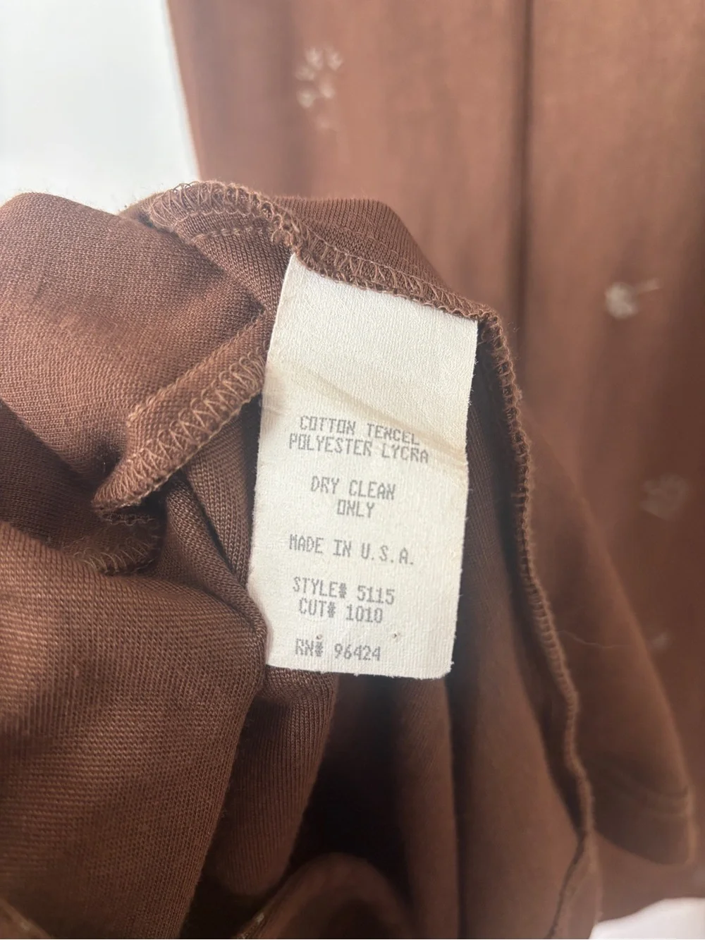 Vintage Potato Clothing Brown Maxi Dress Matchin Cardigan Cottagecore Size Small